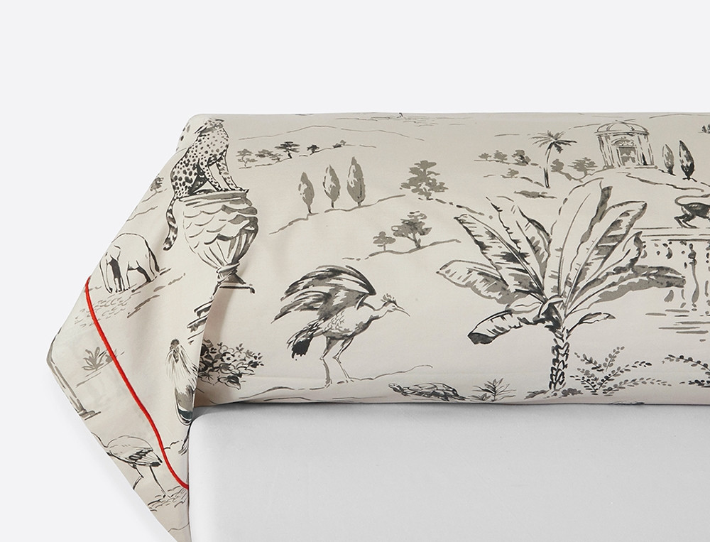 Linge de lit percale 100% coton Toile d'Ailleurs