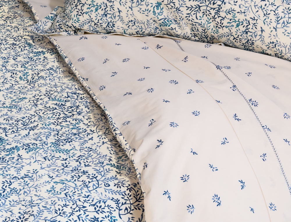 Linge de lit percale 100% coton Un brin de poésie