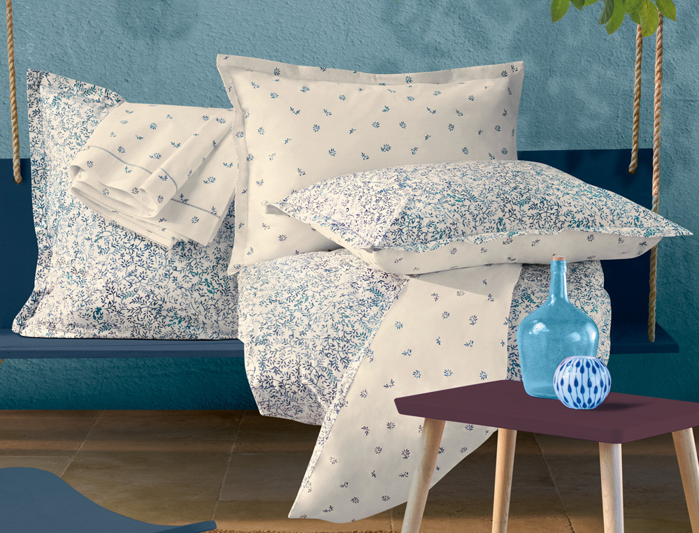 Linge de lit percale 100% coton Un brin de poésie