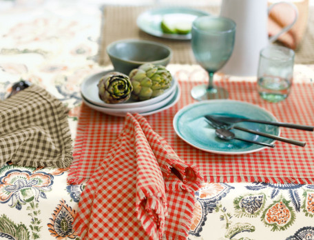 2 sets de table vichy tissé-teint Délicieusement simple