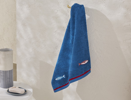 Linge de bain brodé Du côté de Belle-Île