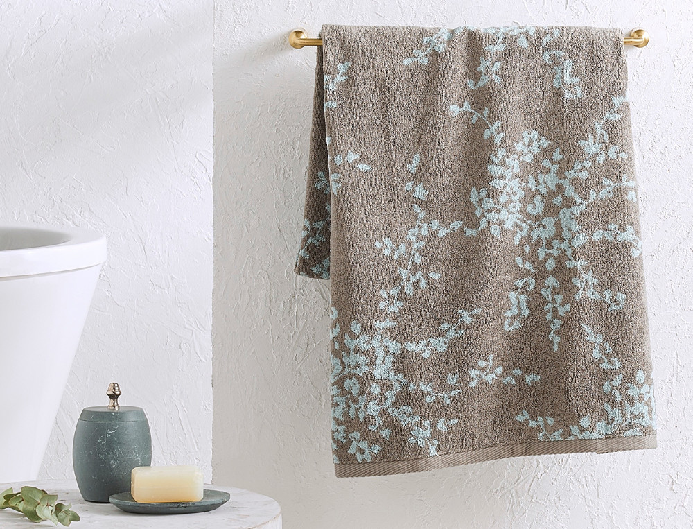 Drap de bain Dans les nuages jacquard