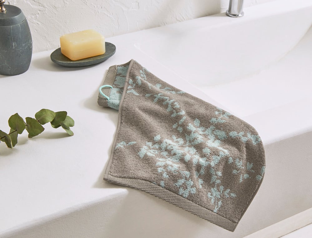 Drap de bain Dans les nuages jacquard