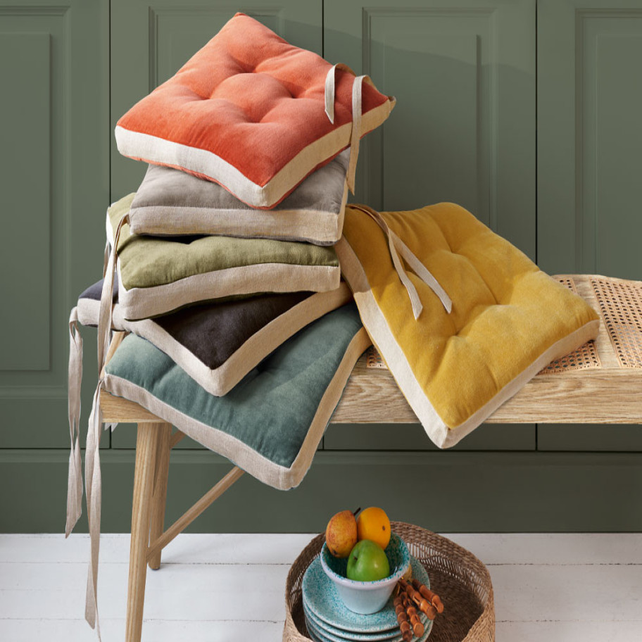 Lot de 4 galettes de chaise En couleurs