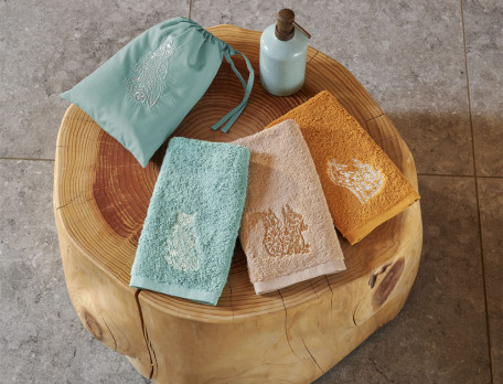 Lot de 3 serviettes invité Enchantement hivernal