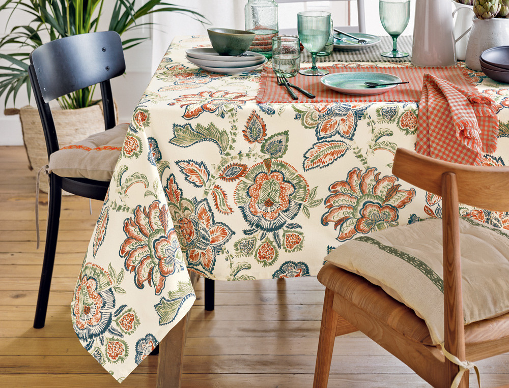 Nappe imprimée 100% coton Délicieusement simple