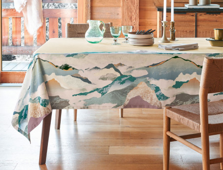 Nappe ovale en lin. Drap de table en lin long. Nappe ronde large. Grande nappe  ovale. Housse de table à manger personnalisée. Toile de lin -  France