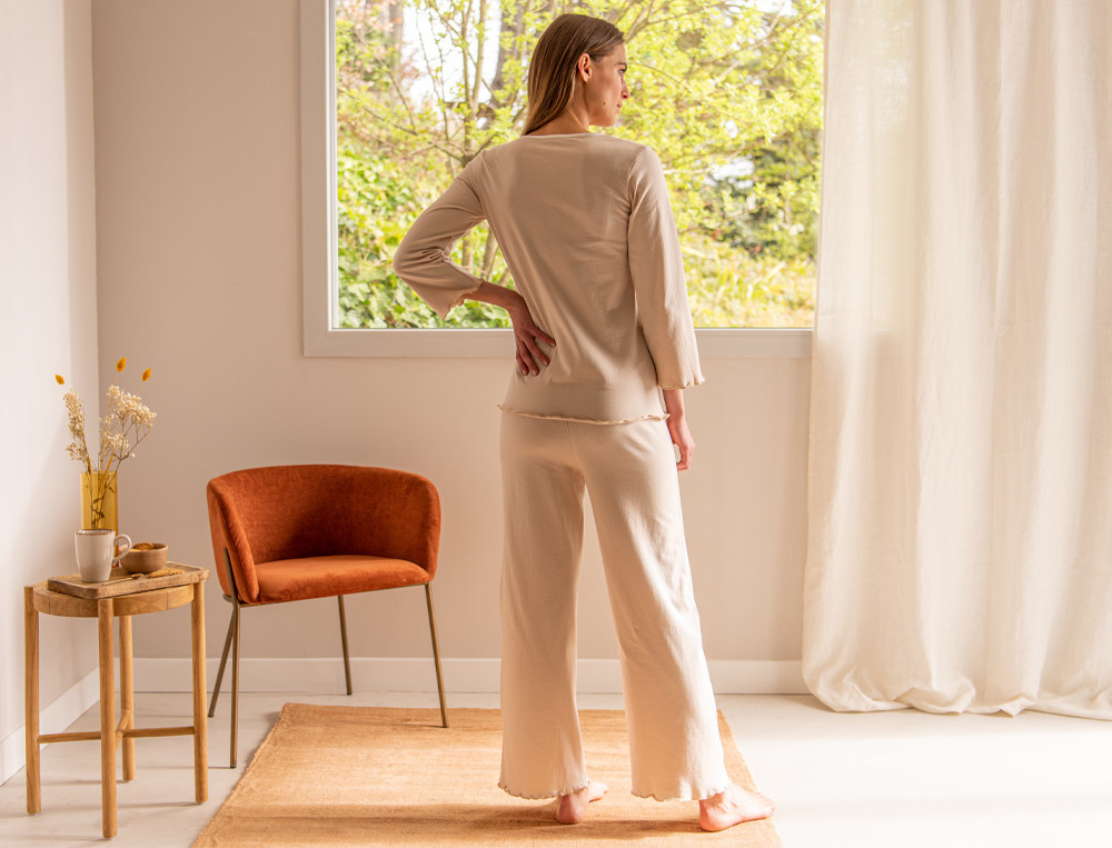 Pyjama femme Nuit d'ivoire