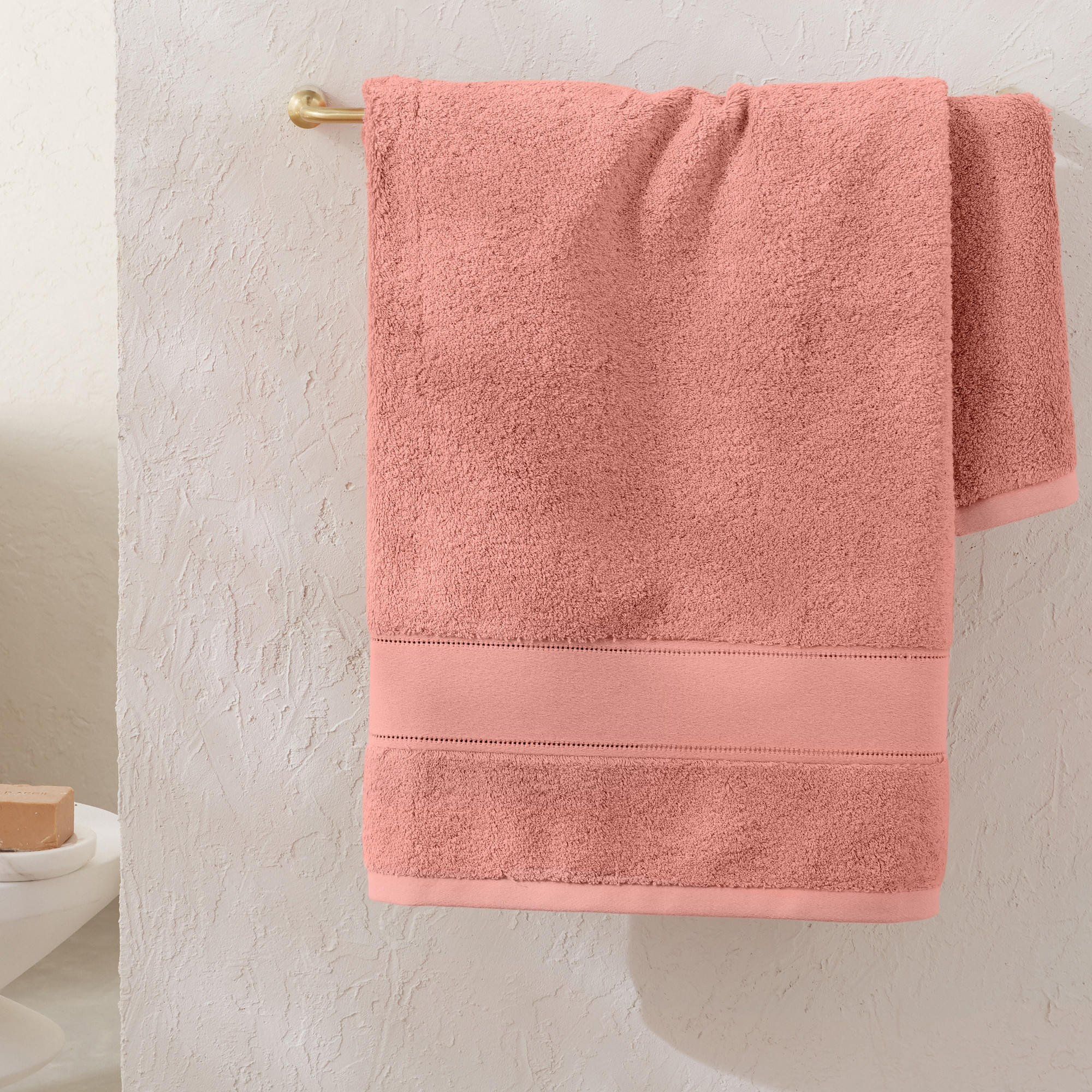 Drap de bain + serviette + gants - Taille unique - Matinale - Vert Amande - Linvosges