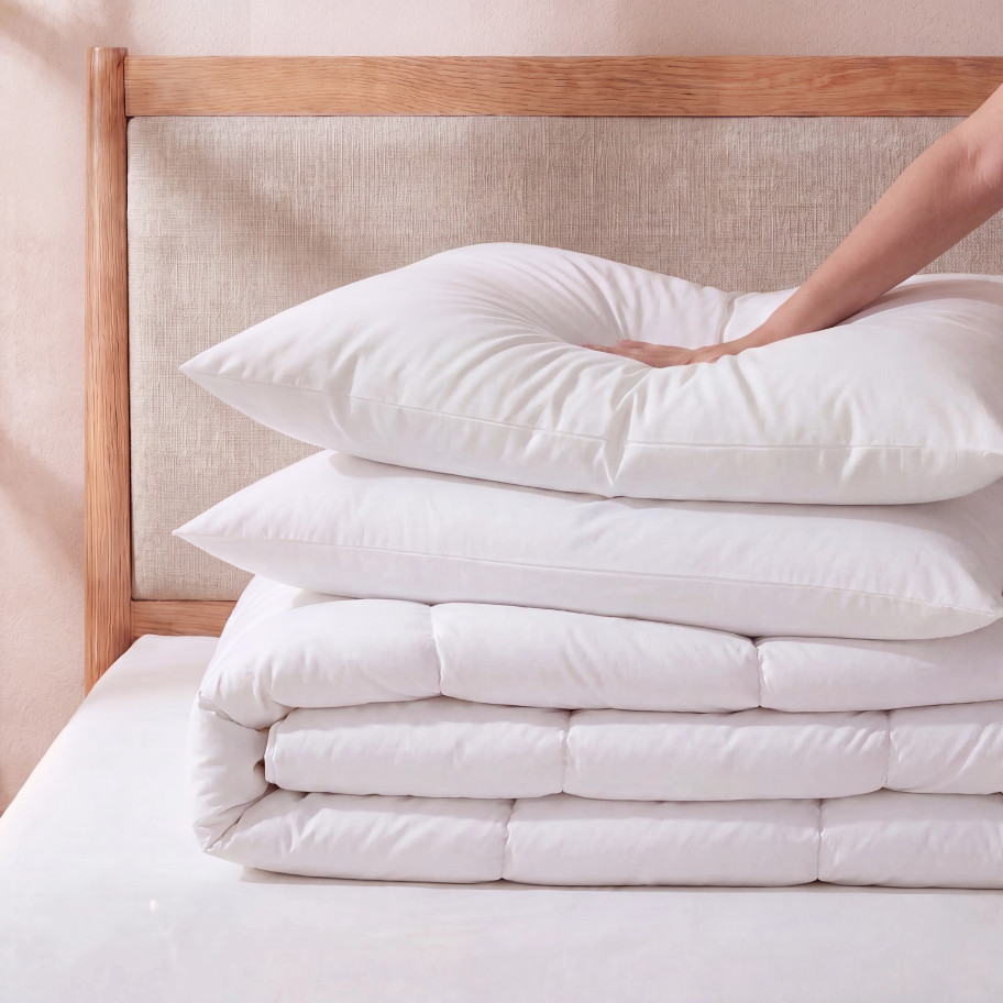 Pack 1 couette tempérée + oreiller(s) moelleux Confort absolu été