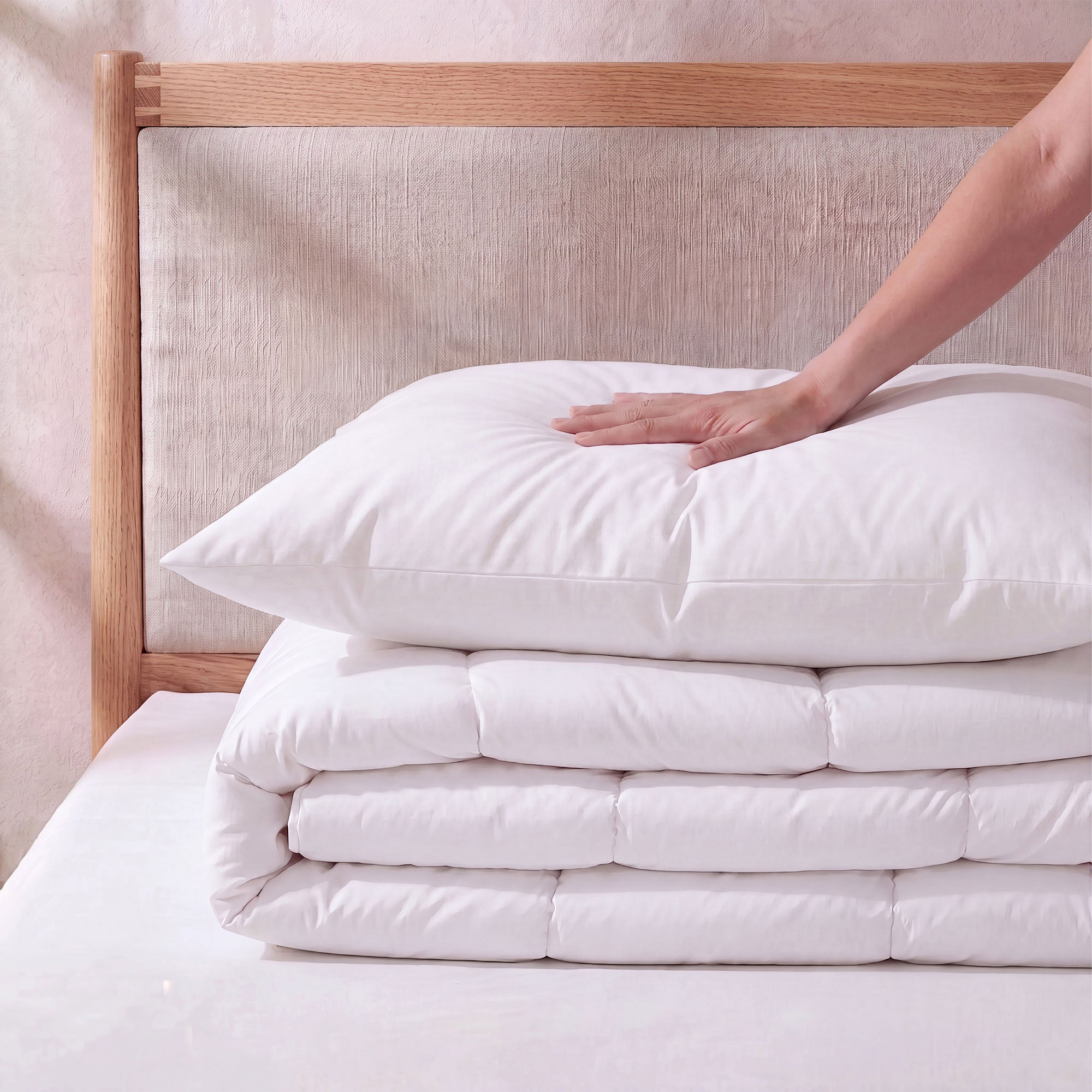 1 couette 1 pers. + 1 oreiller rectangulaire - Coloris Blanc - 140x200+50x70cm - Confort absolu hiver Linvosges