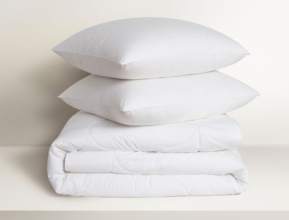 Pack couette + oreiller(s) Soie hiver & Naturel canard Linvosges