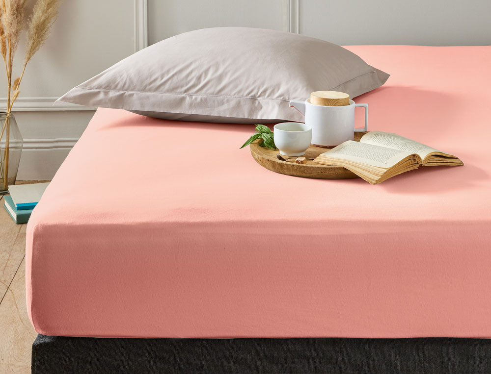 Pack 2 draps-housses couleurs au choix Jersey extensible