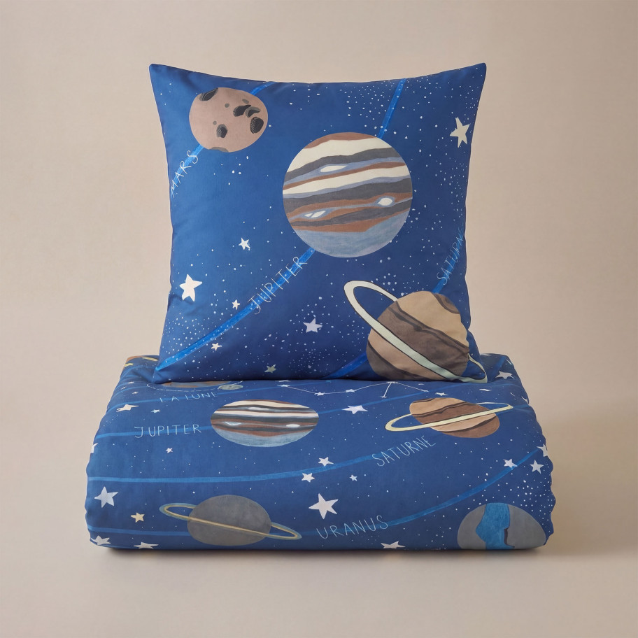 Pack housse de couette + taie Voyage dans l’espace