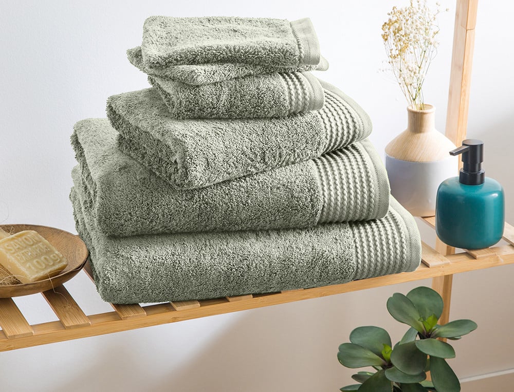 Pack linge de bain Riviera 1 serviette de bain + 1 drap de bain + 2 gants