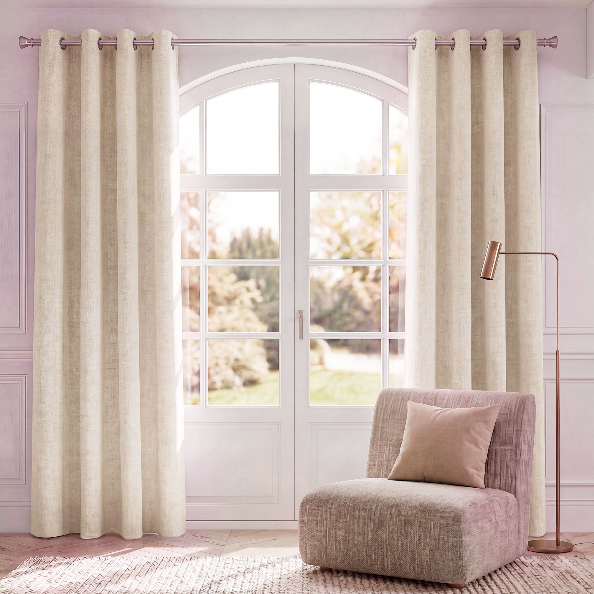 Lot de 2 rideaux - 130x240cm - Elegance tissée Linvosges