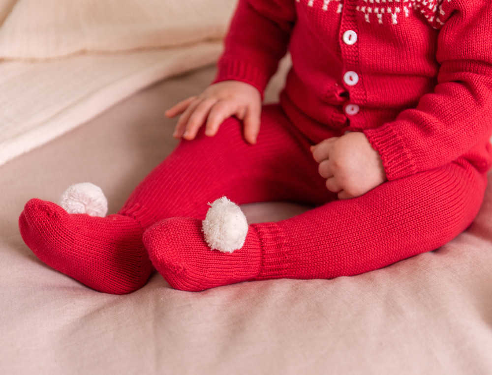 Pantalon en maille Noël chéri