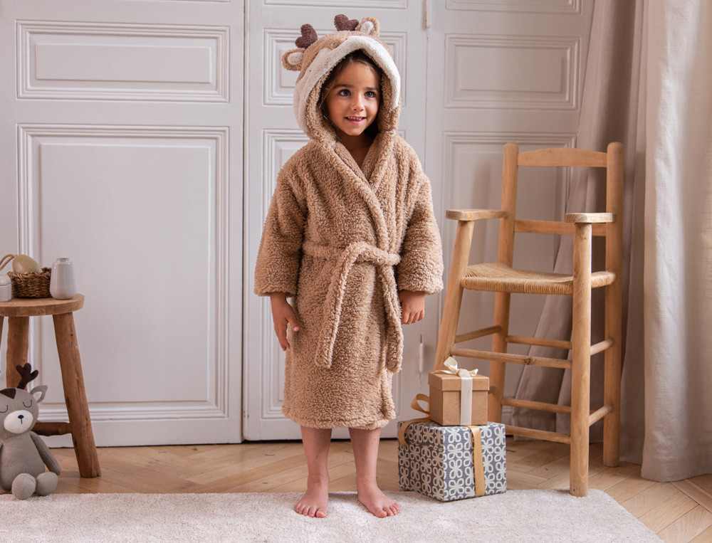 Peignoir enfant Famille d amour Linvosges