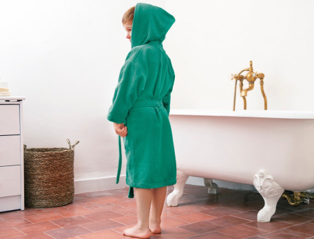 Peignoir enfant à capuche 2 pompons Parenthèse