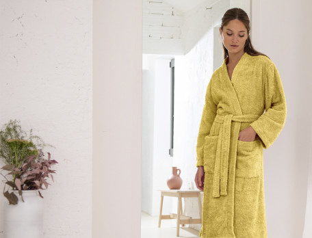 Peignoir mixte forme kimono Matinale
