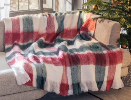 Plaid tissé-teint Cristal des neiges