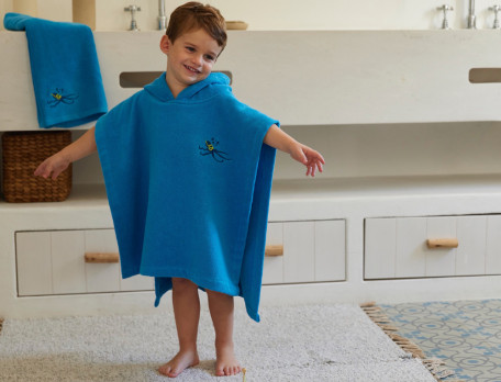 Poncho Pleine mer Broderie pieuvre