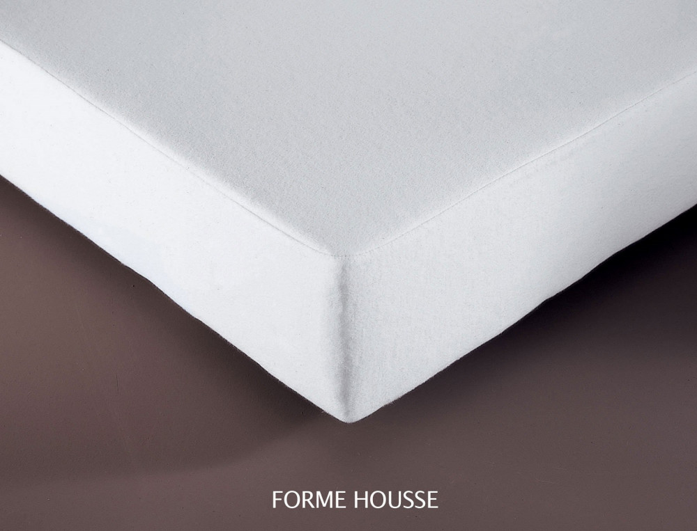 Briljant Home Protège Matelas Molleton weiß 180 x 210 x 30 cm Coton