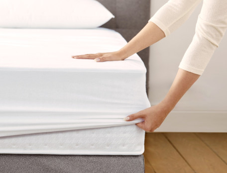 Protège-matelas forme plateau Molleton élastomère 200g/m2