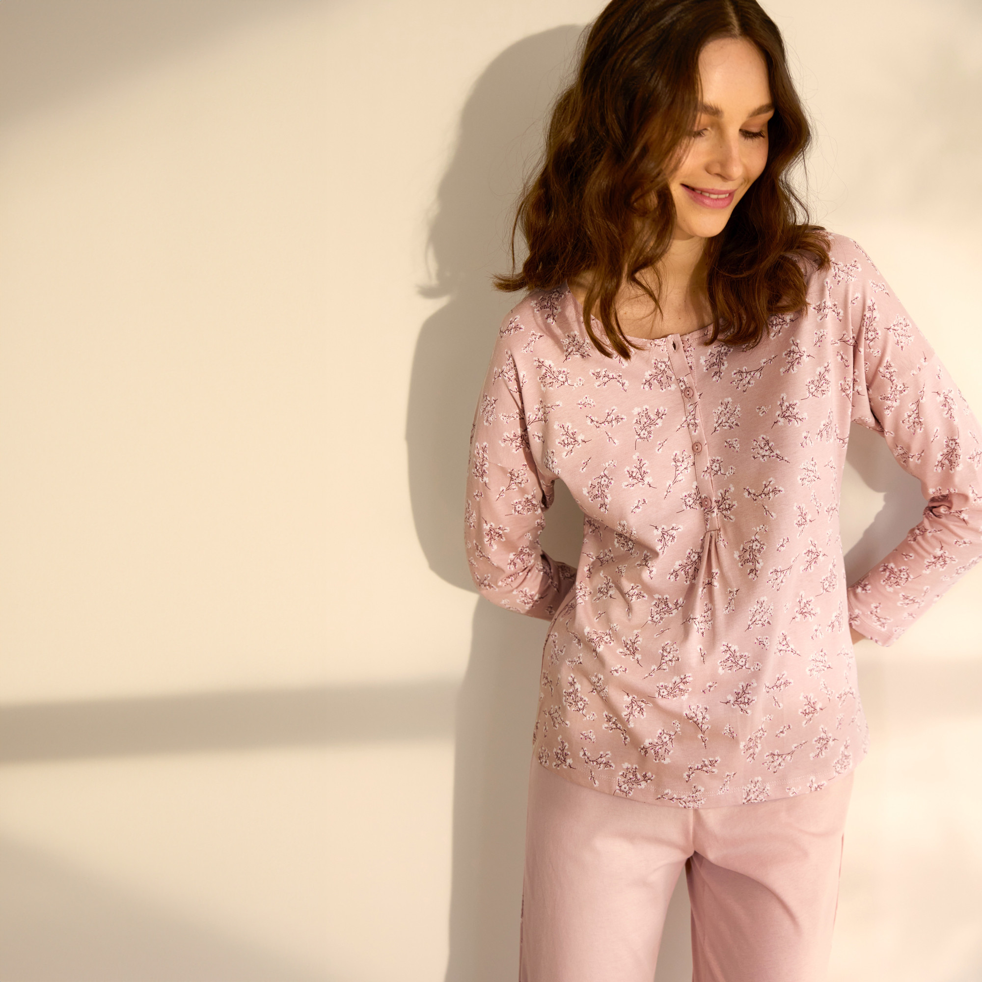 Pyjama Rosee Glühen 100% Baumwolle