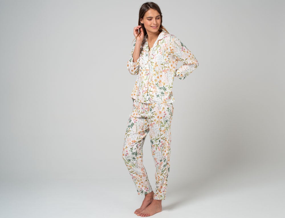 Pyjama imprimé fleuri viscose Belle matinée