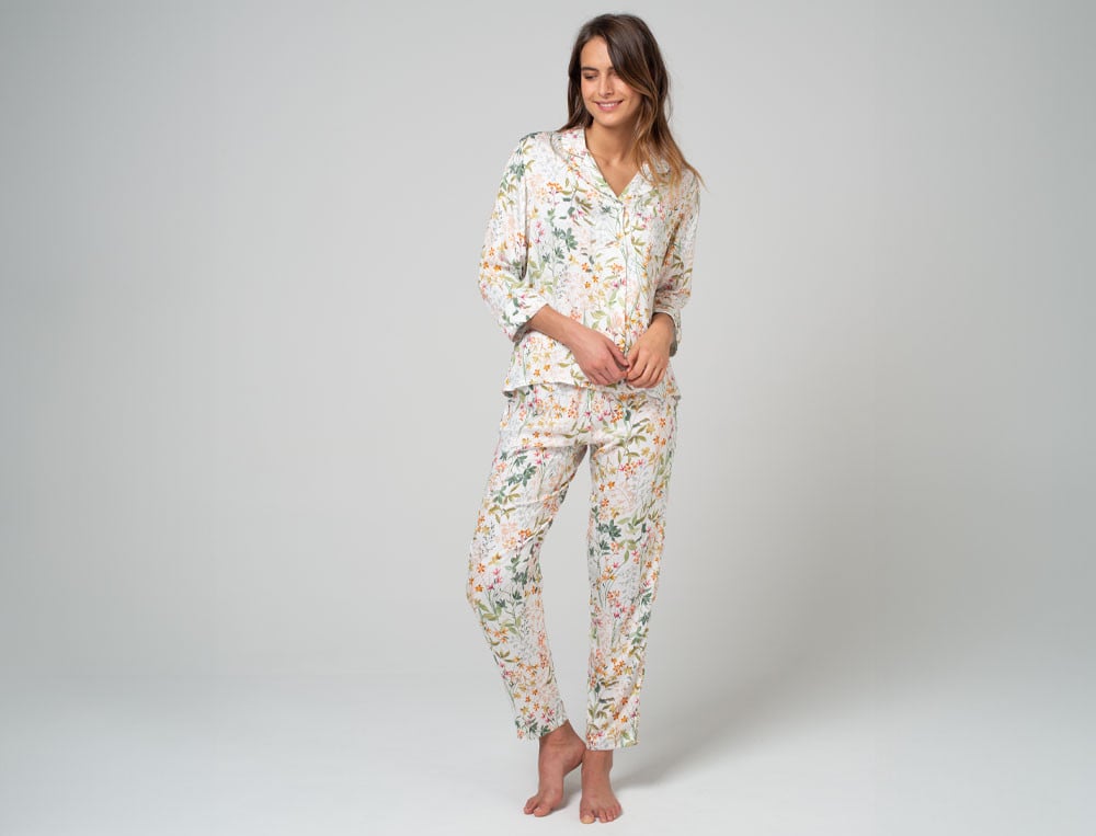 Pyjama imprimé fleuri viscose Belle matinée