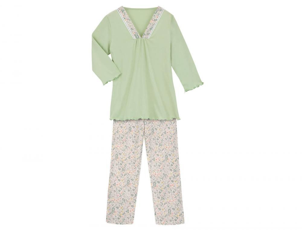 Pyjama Blumenlese Baumwolle Linvosges