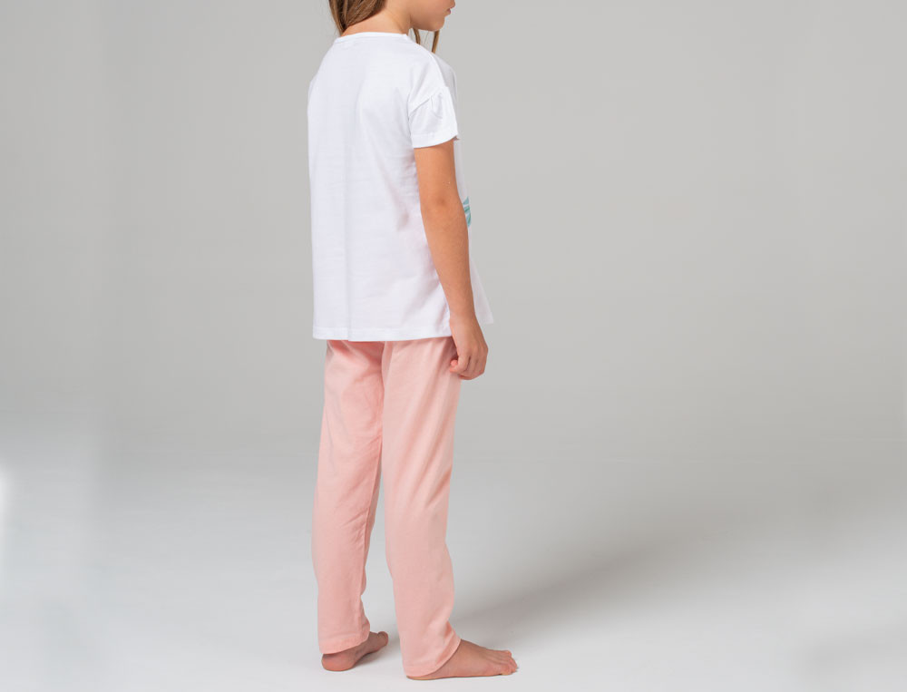 Pyjama fille 100% coton imprimé Jardin exotique