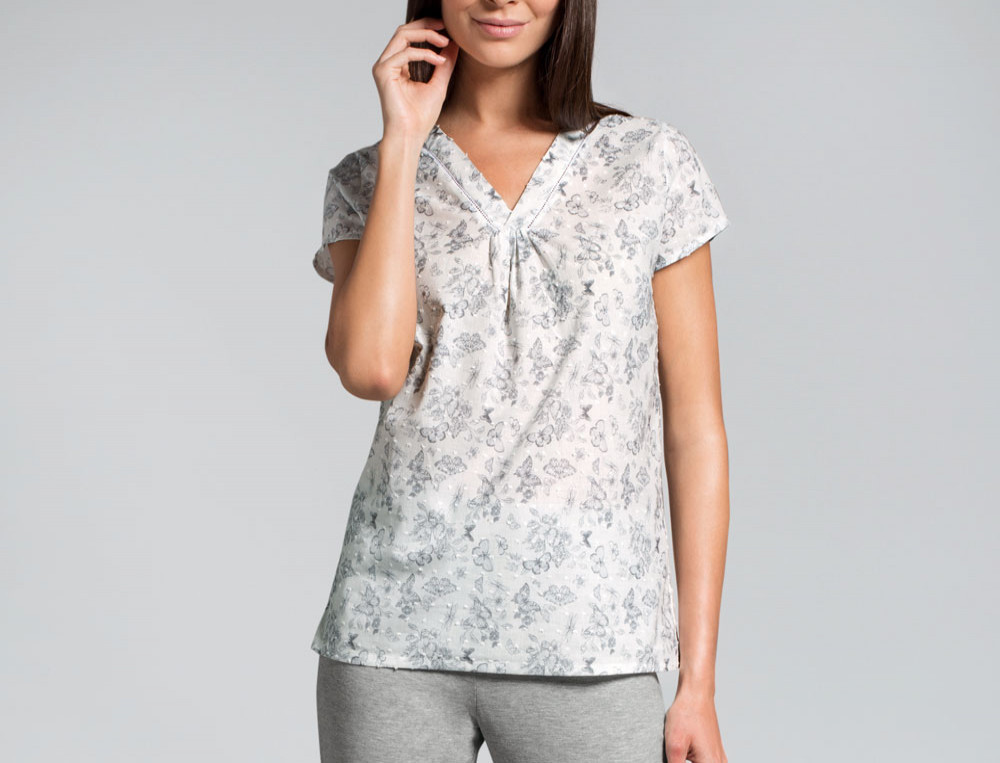 Pyjama Gingko Jersey Baumwolle Linvosges