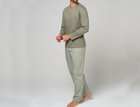 Pyjama homme pantalon imprimé et haut jersey En tempo