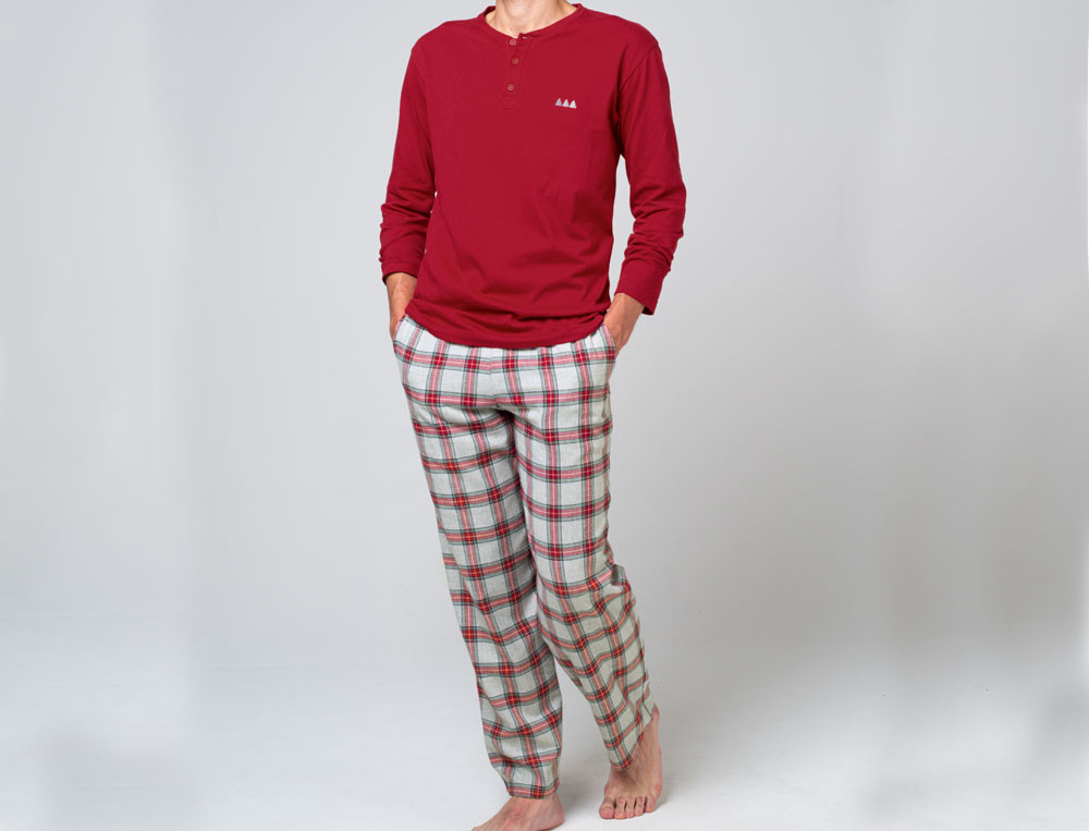 Neem een ​​bad Maxim Verdraaiing Pyjama homme Entre deux - Linvosges