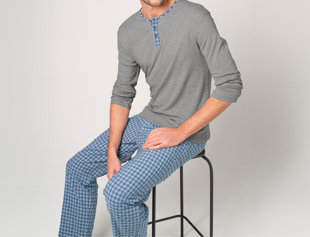 Pyjama homme 100% coton Souffle d'encre