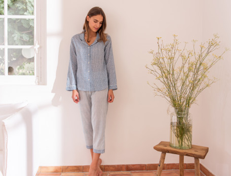 Pyjama en voile de coton Marjorie