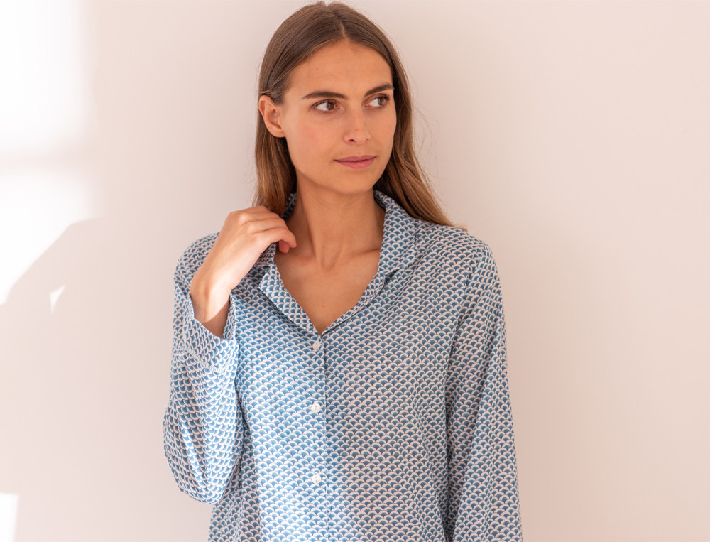 Pyjama en voile de coton Marjorie