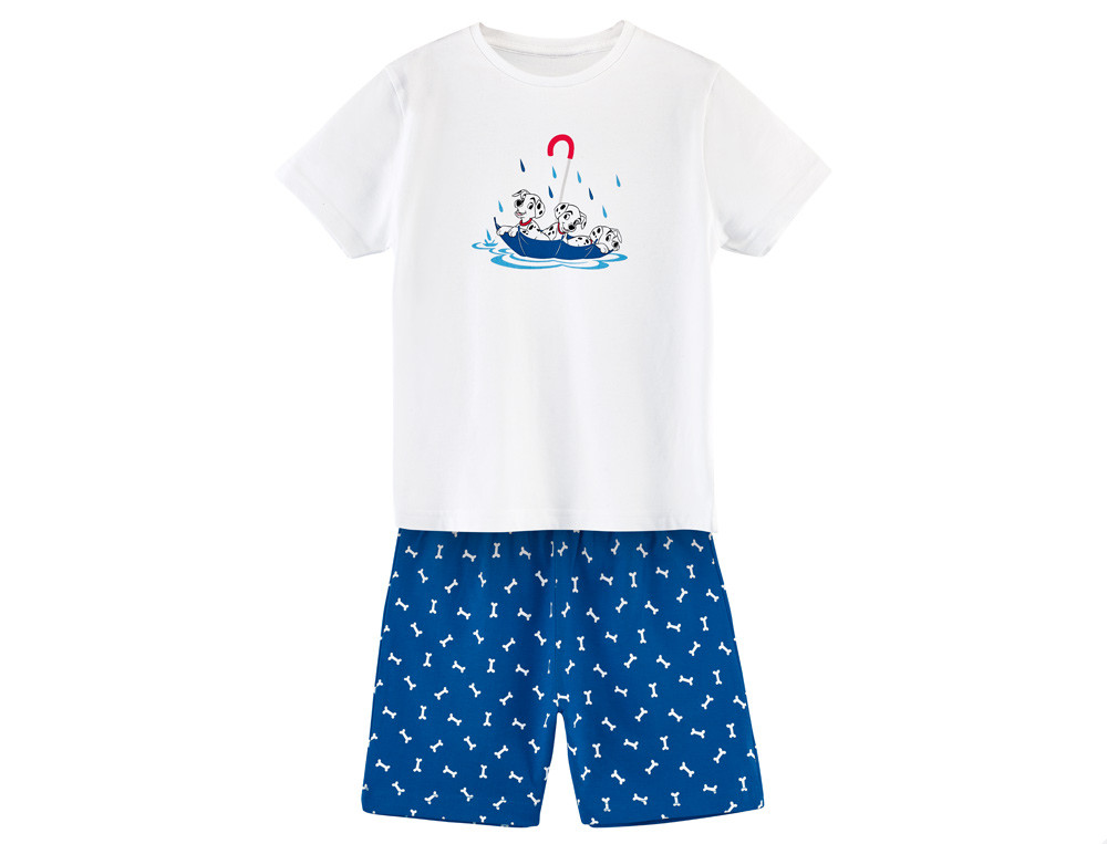 Pyjama short enfant 100% coton 101 dalmatiens