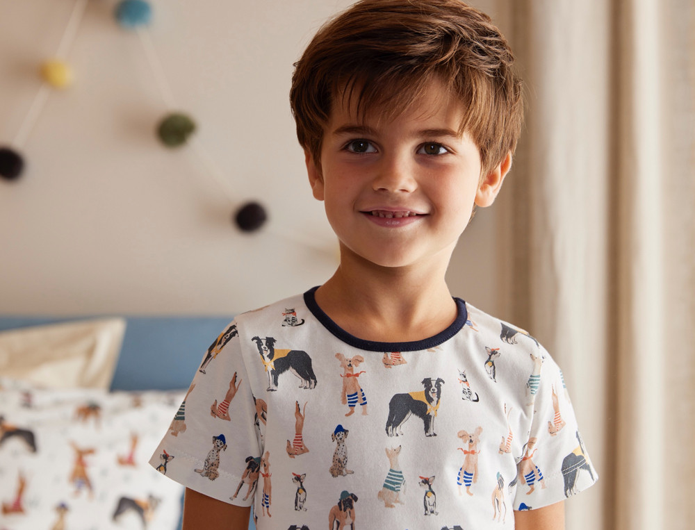 Pyjama short enfant Chiens et chat