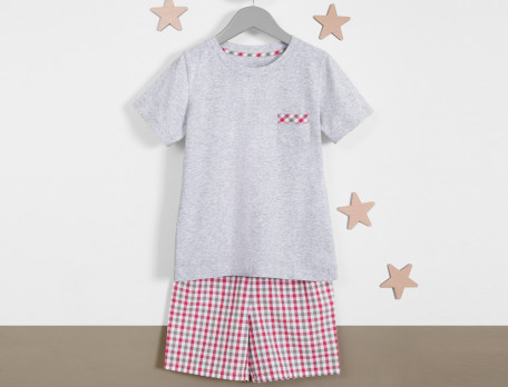 Pyjama short garçon Balade champêtre