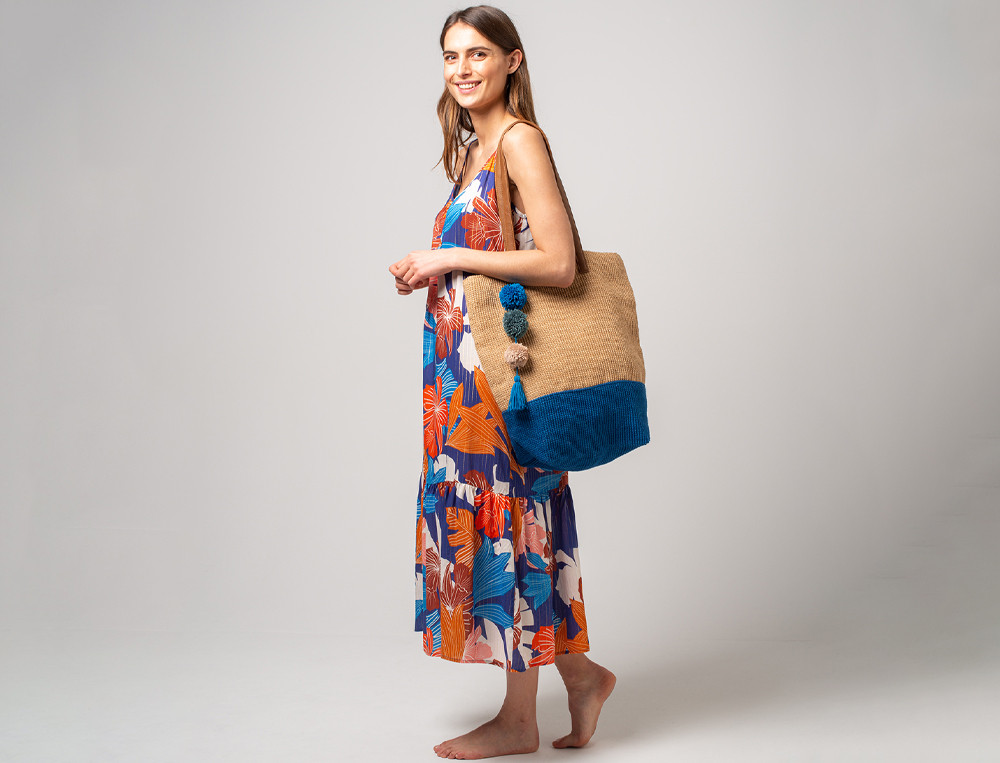 Sac de plage en jute Jour de Plage