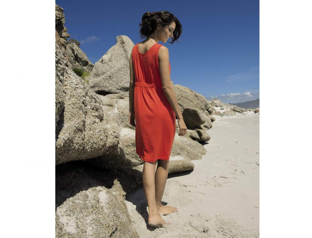 Robe de plage unie Santorin