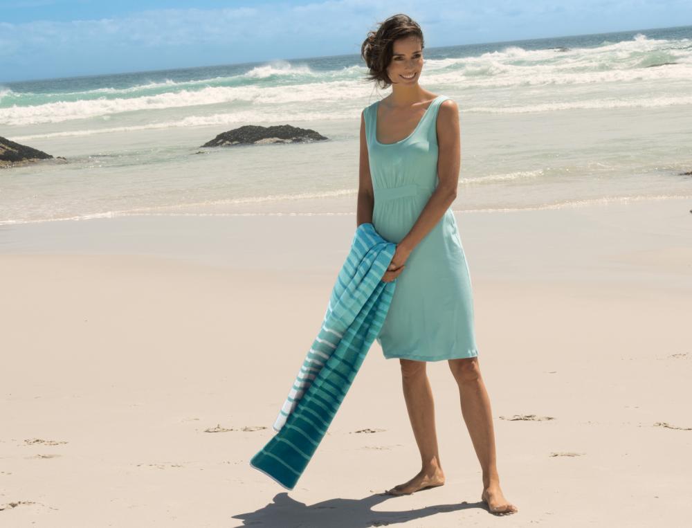 Robe de plage unie Santorin