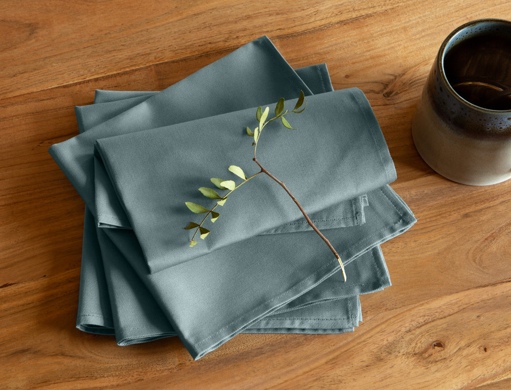 4 serviettes de table coton Couleurs de table