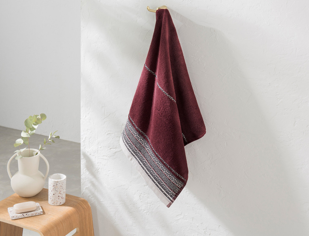 Serviette de bain unie et serviette invité unie coton 550g/m2 Euphoria