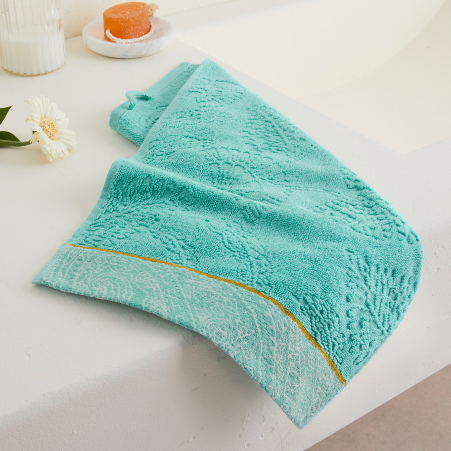 Serviette invité jacquard ciselé Jodhpur