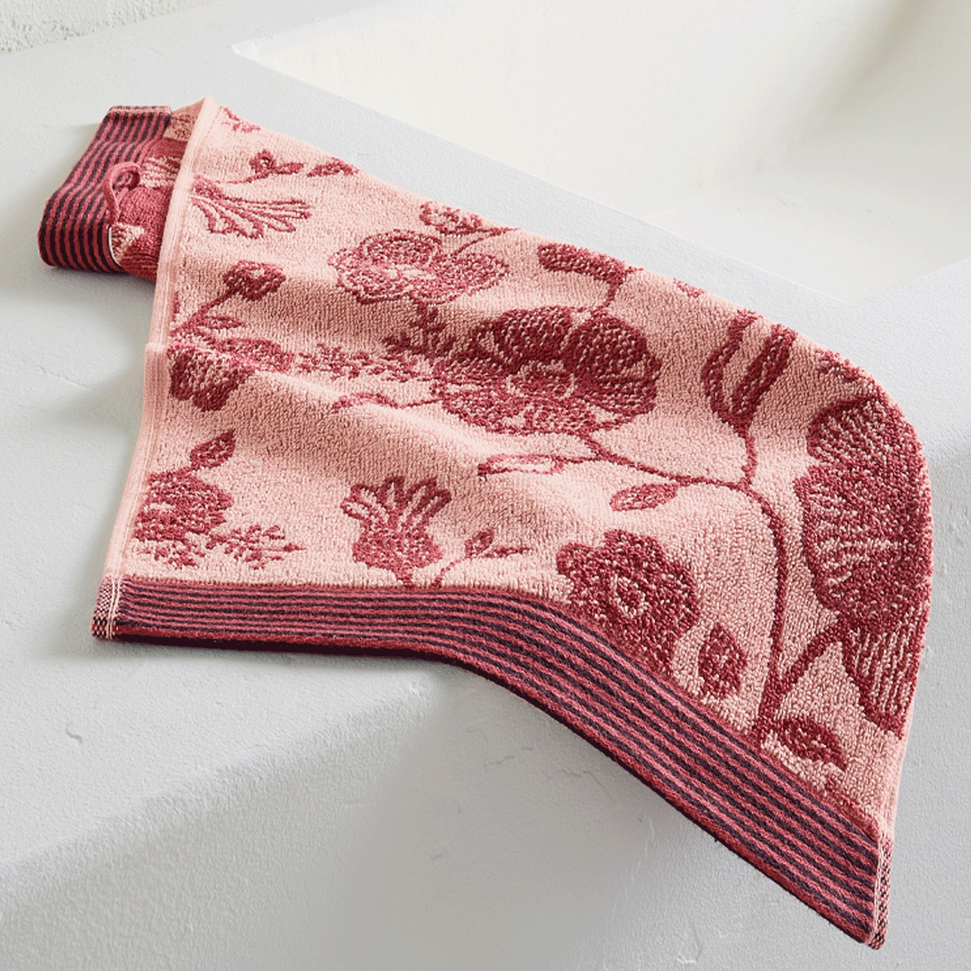 Serviette invité Byzance Jacquard floral