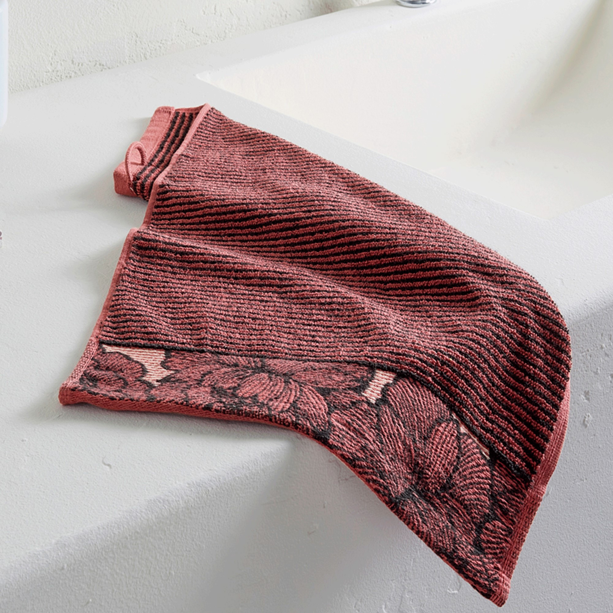 Linge de bain jacquard Byzance Jacquard rayé